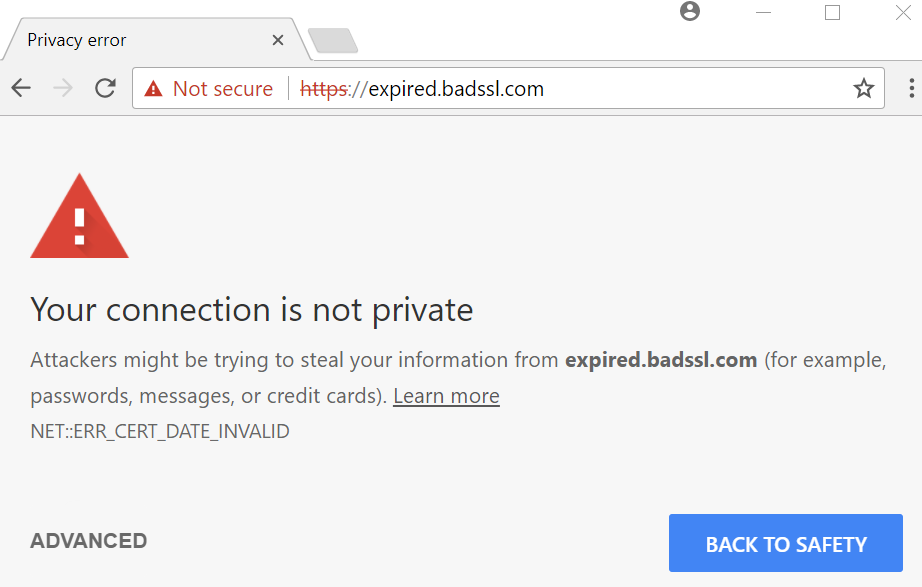 expired ssl